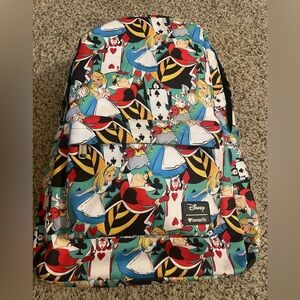 Loungefly Disney Alice In Wonderland Backpack HTF Rare